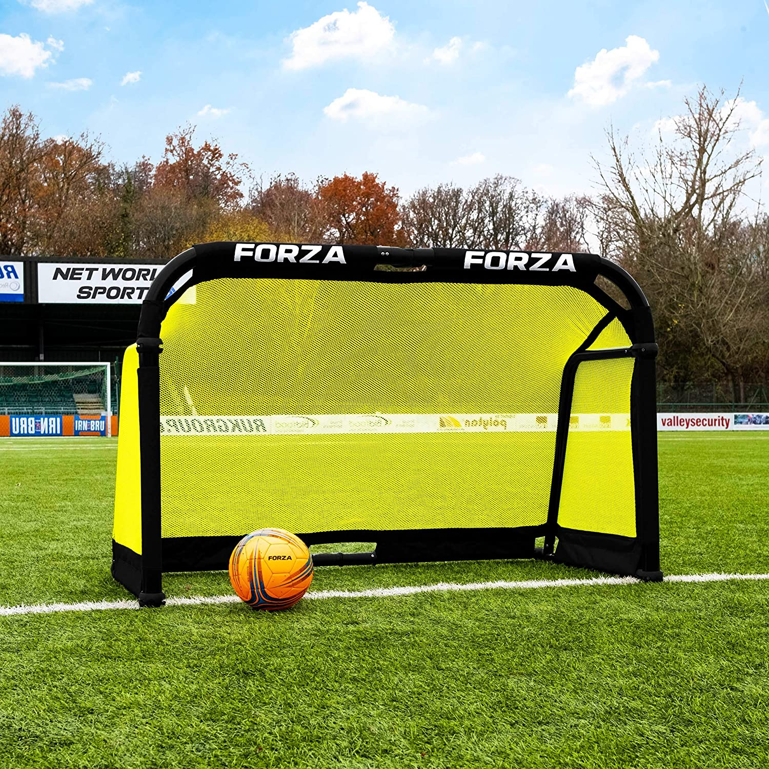 FORZA Aluminum Pod Folding Soccer Goal | Premium Target Soccer Goal | Soccer Training Equipment | Soccer Goals & Soccer Net | Pro Practice Goals | Kids Soccer Goals